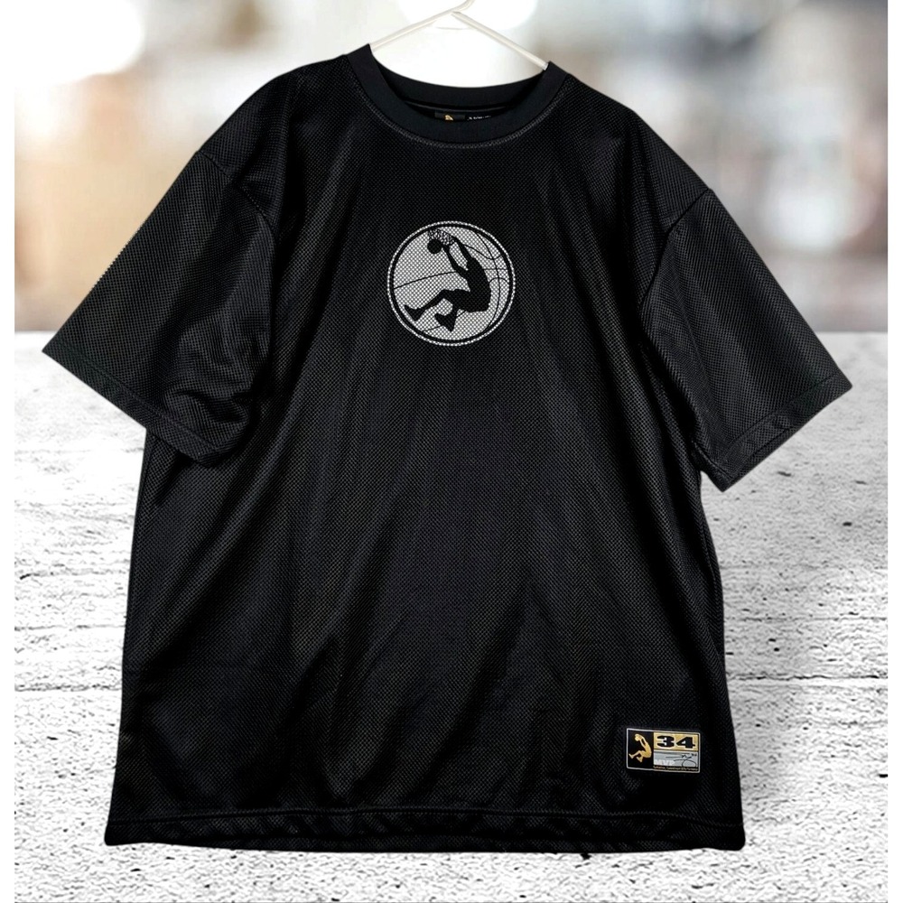 Vtg Shaq Shaquille O'Neal MVP Shirt Mens Size XL Black Mesh Pit To Pit 26 In‎